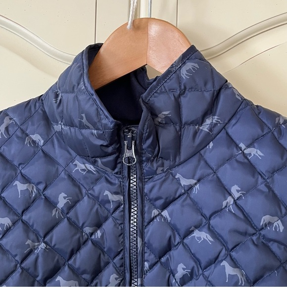 Piper by Smartpak Down Vest II Navy Horses Equestrian Hunter Women’s Size M - Picture 6 of 12